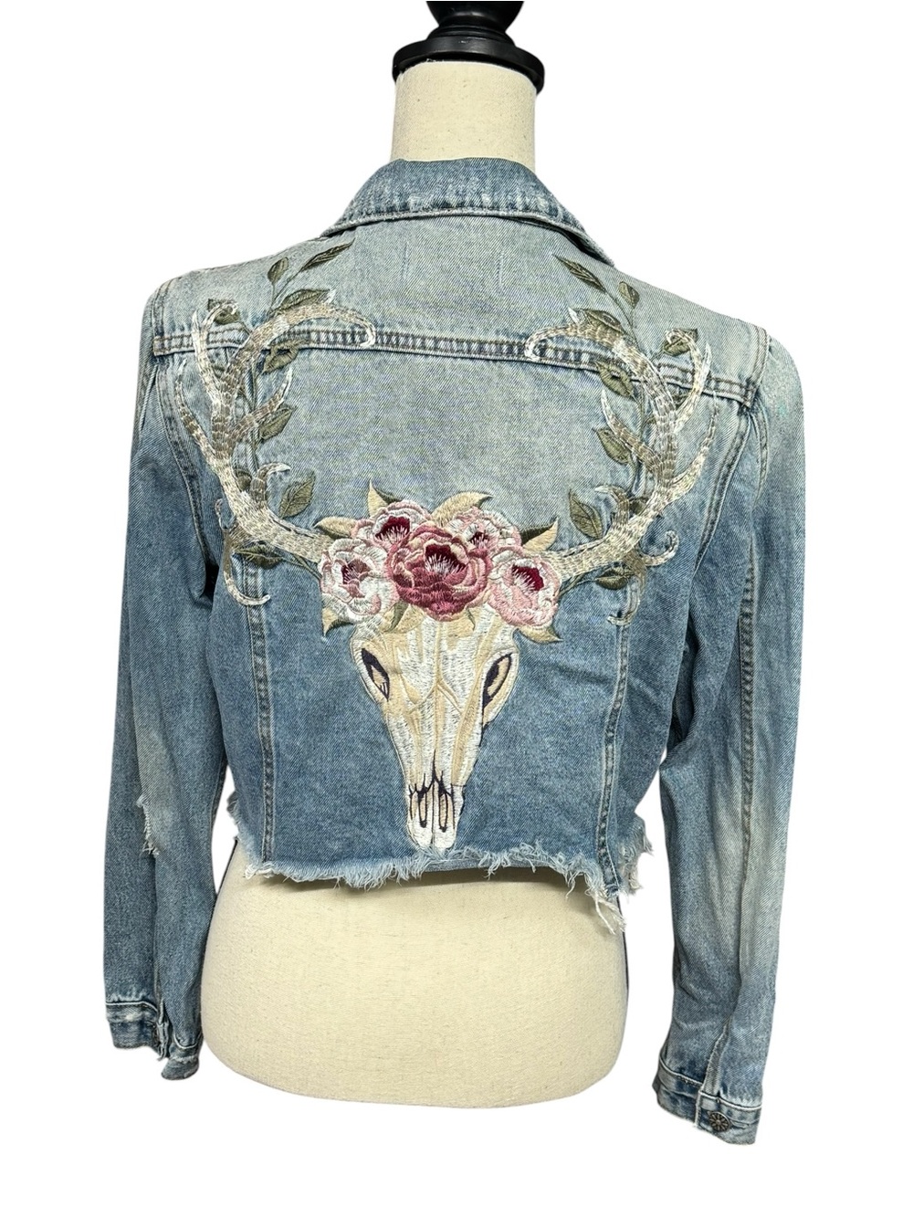 Driftwood Mesa Rosa Stretch Denim Jacket Size Large